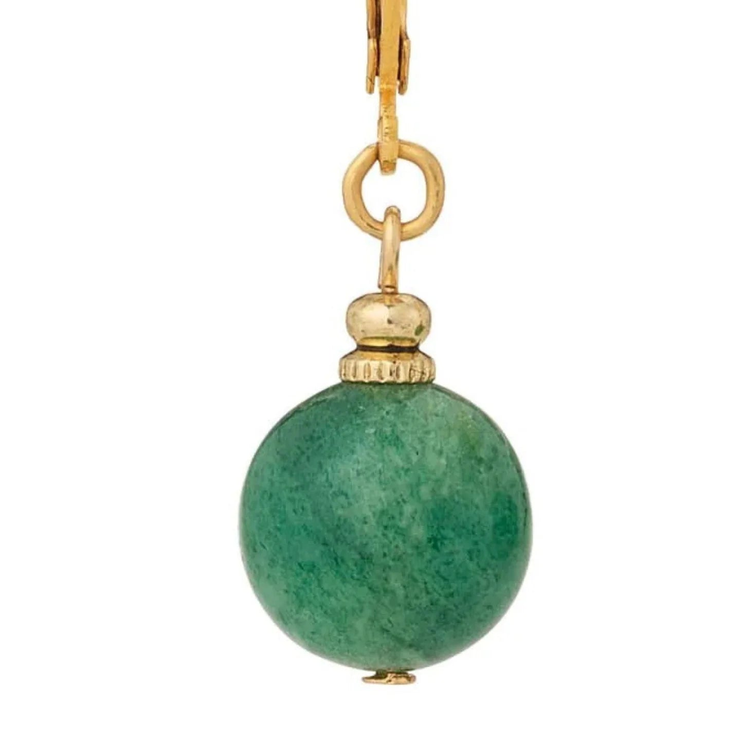 Olivia Riegel Green Aventurine Drop Earrings