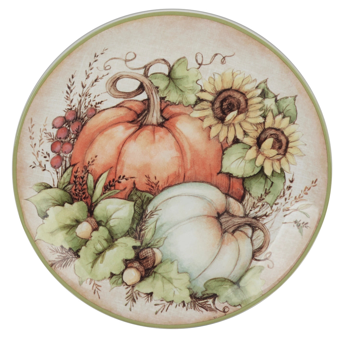 Autumn Harvest Breeze Salad Plate 9in Asst. 16 pc