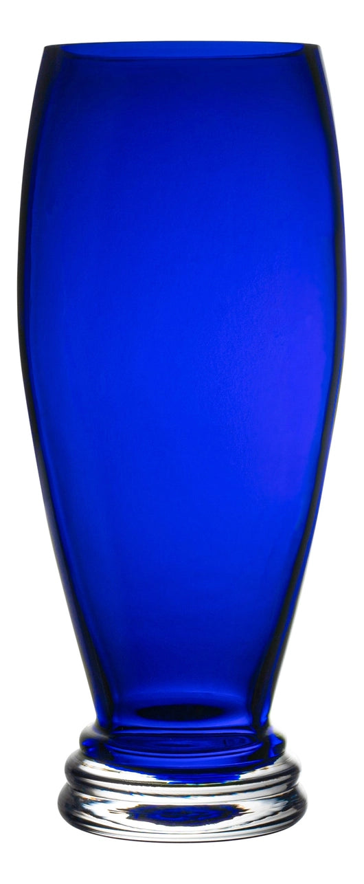 Cobalt Footed Vase, 10"H