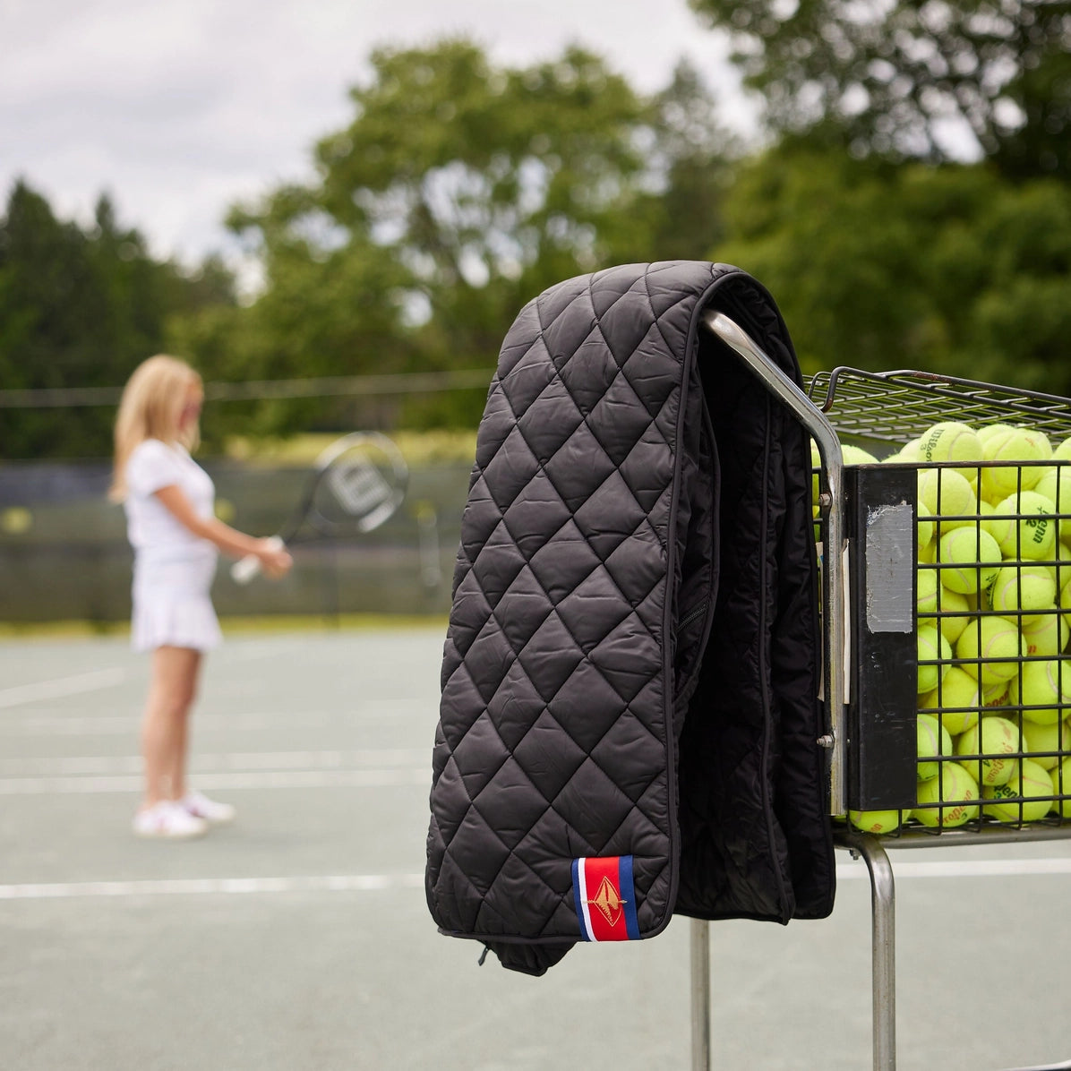 Black Waterproof Quilted Puffer Blanket