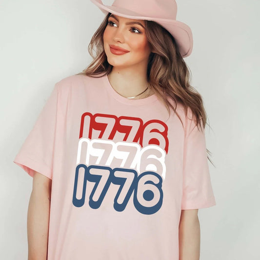 1776 Repeat Design Graphic Tee