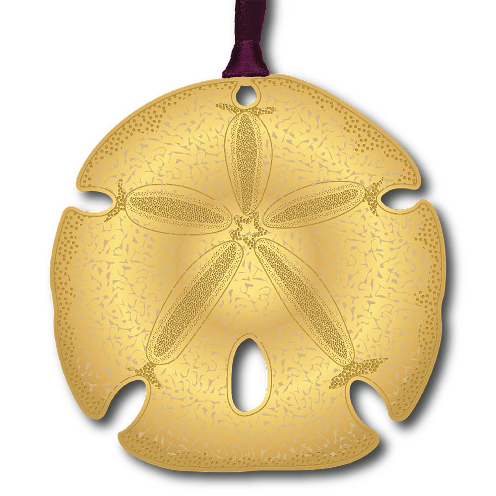 Sand Dollar Brass Ornament