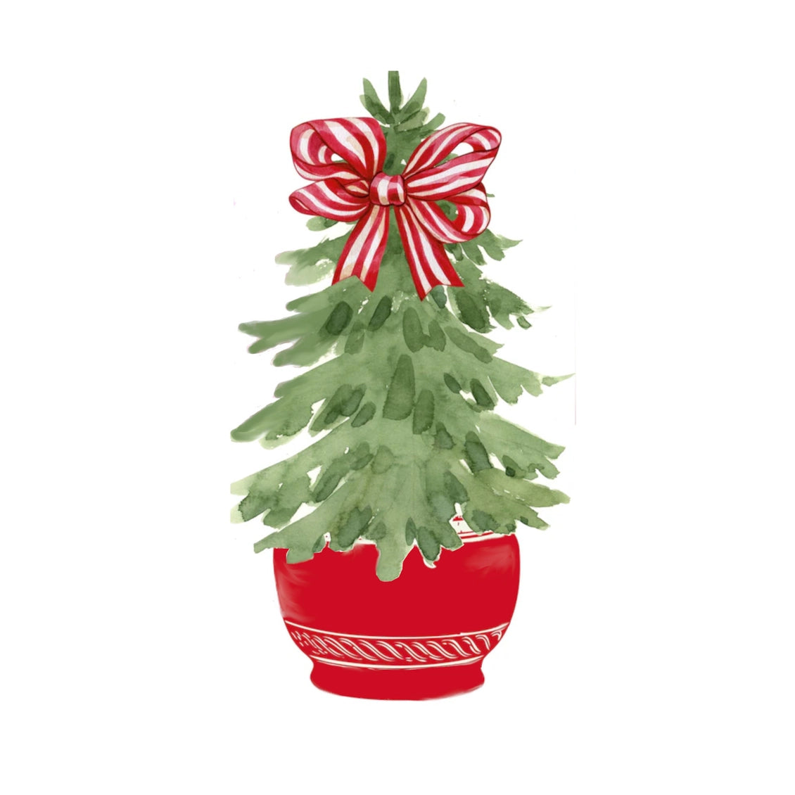 Christmas Tree in Red Pot ThermoSaf® Platter