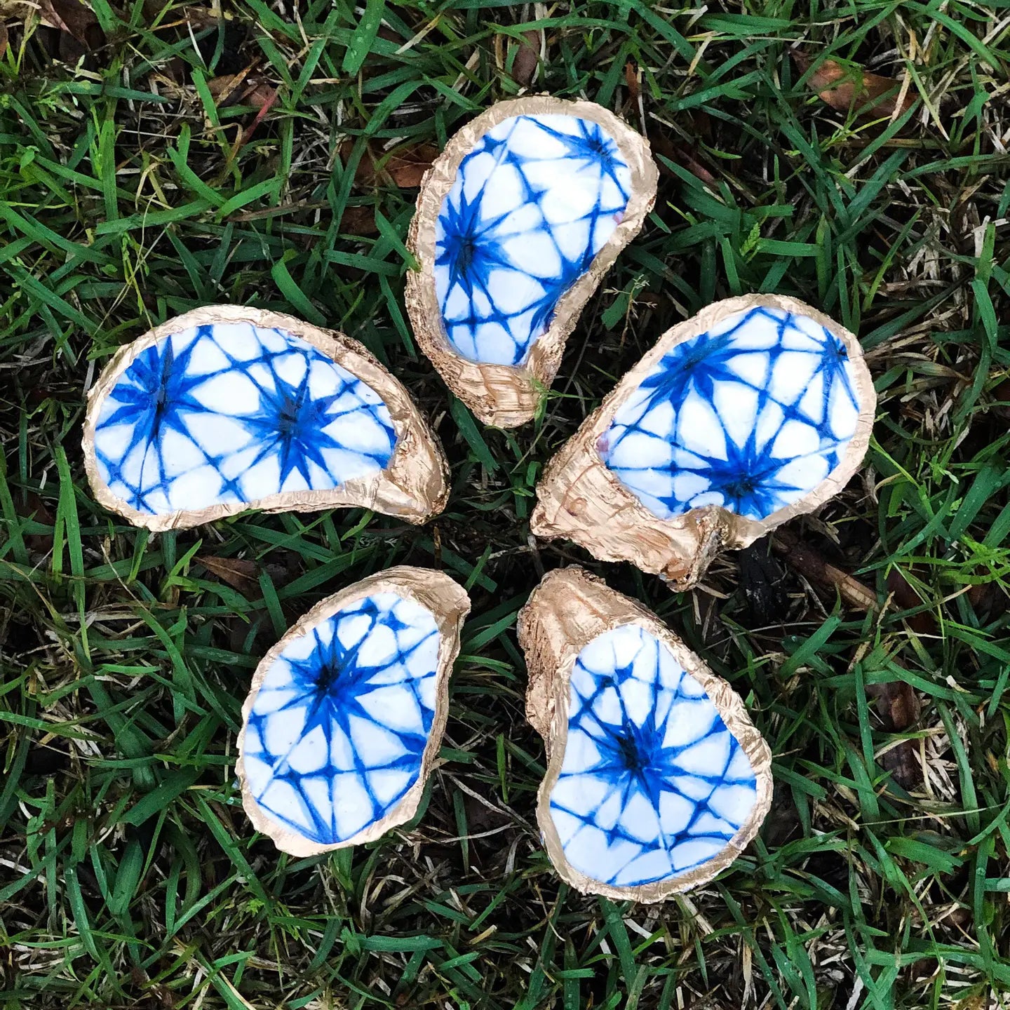 Shibori Oyster Shell Dish