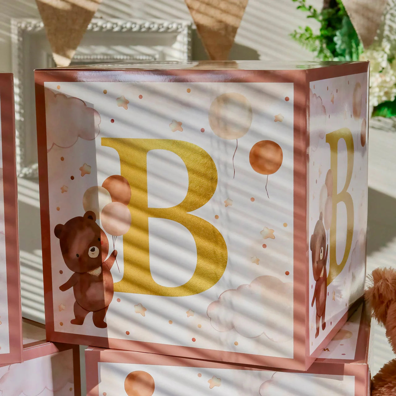 We Can Bearly Wait Baby Block Boxes