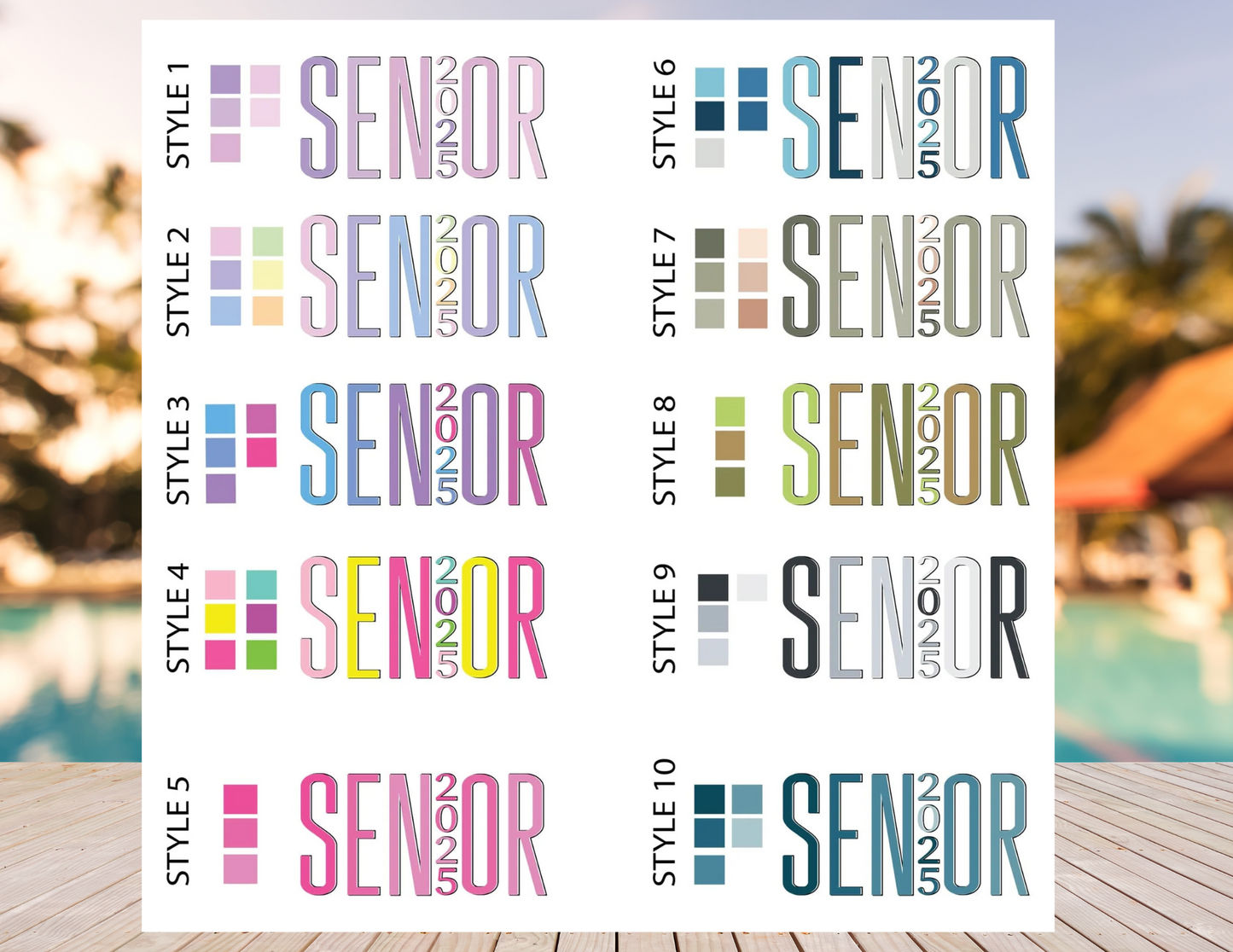 Senior 2025 Personalized Beach Towel