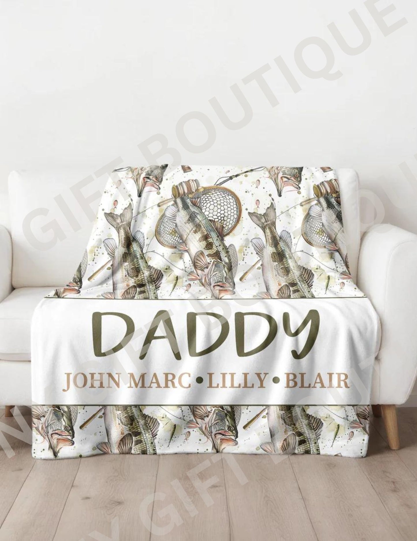 Father's Day Blanket - Fishing