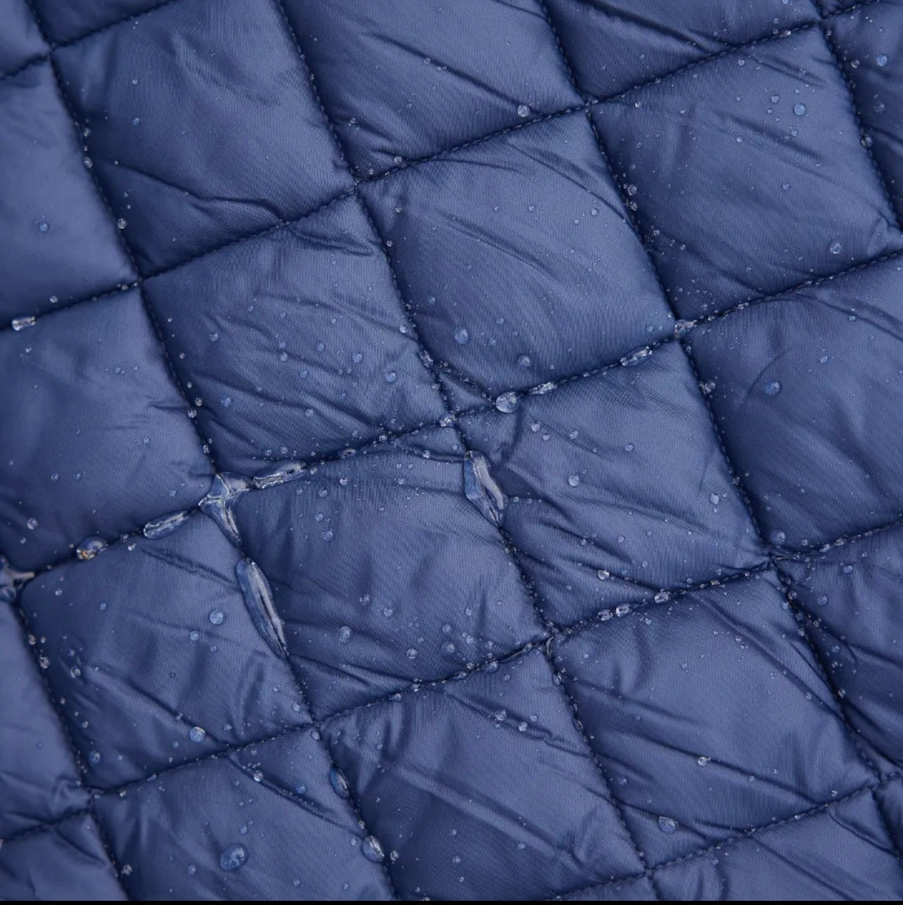 Navy Waterproof Quilted Puffer Blanket