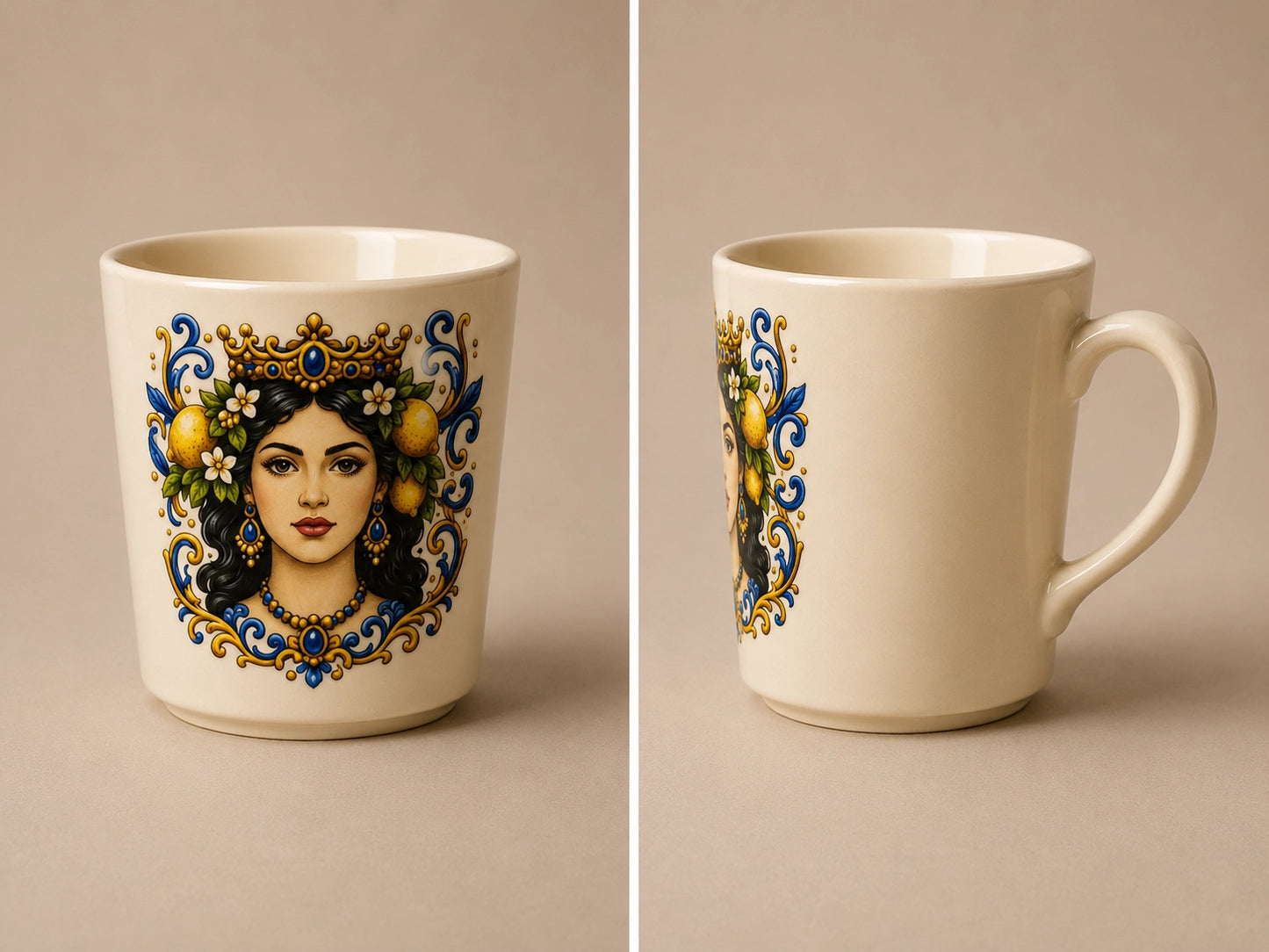 Sicilian Queen Ceramic 8oz Mug