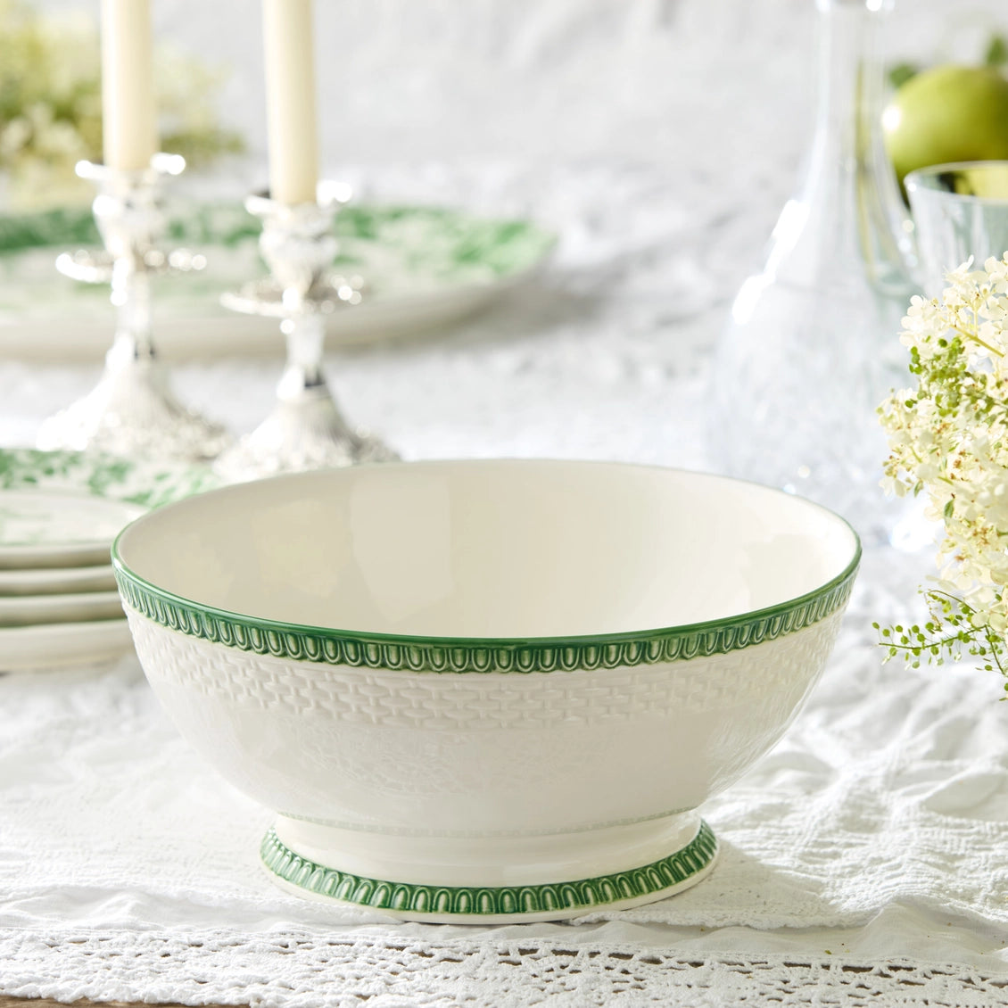 Le Jardin Embossed Rattan Deep Bowl