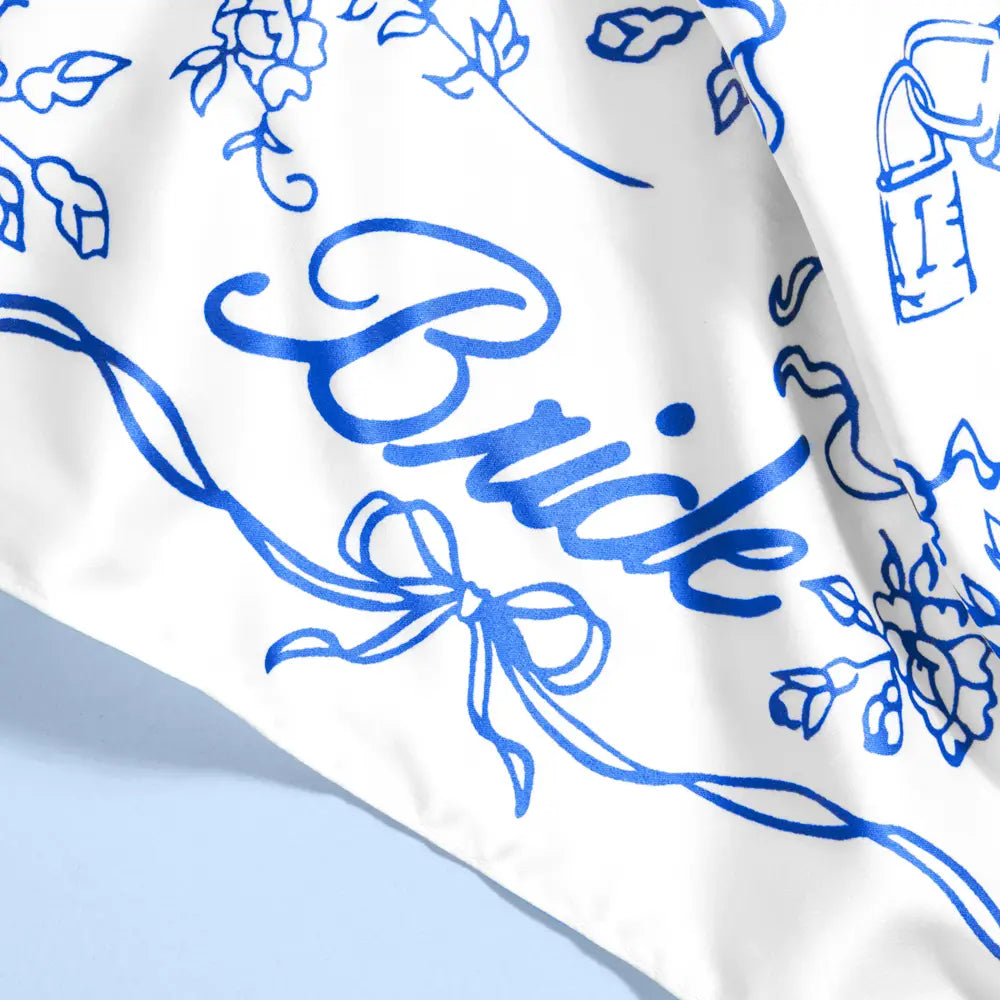 Bride Head Scarf - White Silk