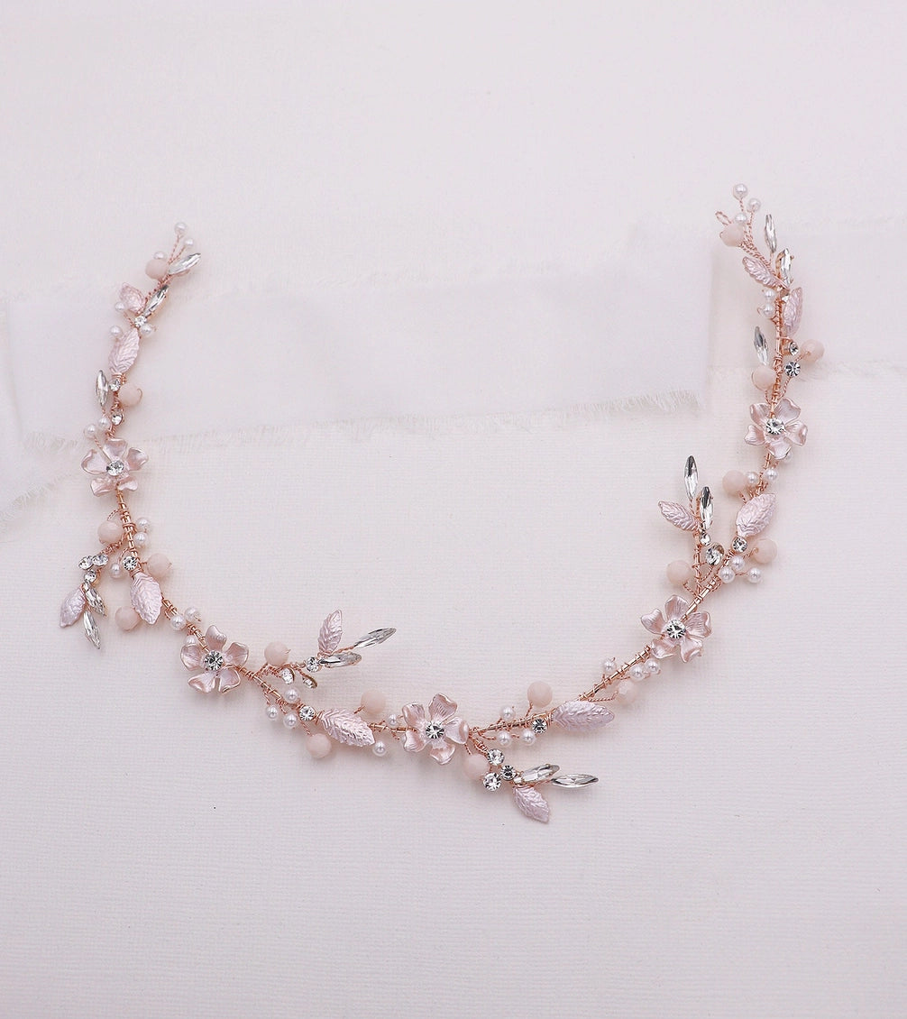 Emma- Flower Girl /Communion Headband Hair Vine - NY Gift Boutique