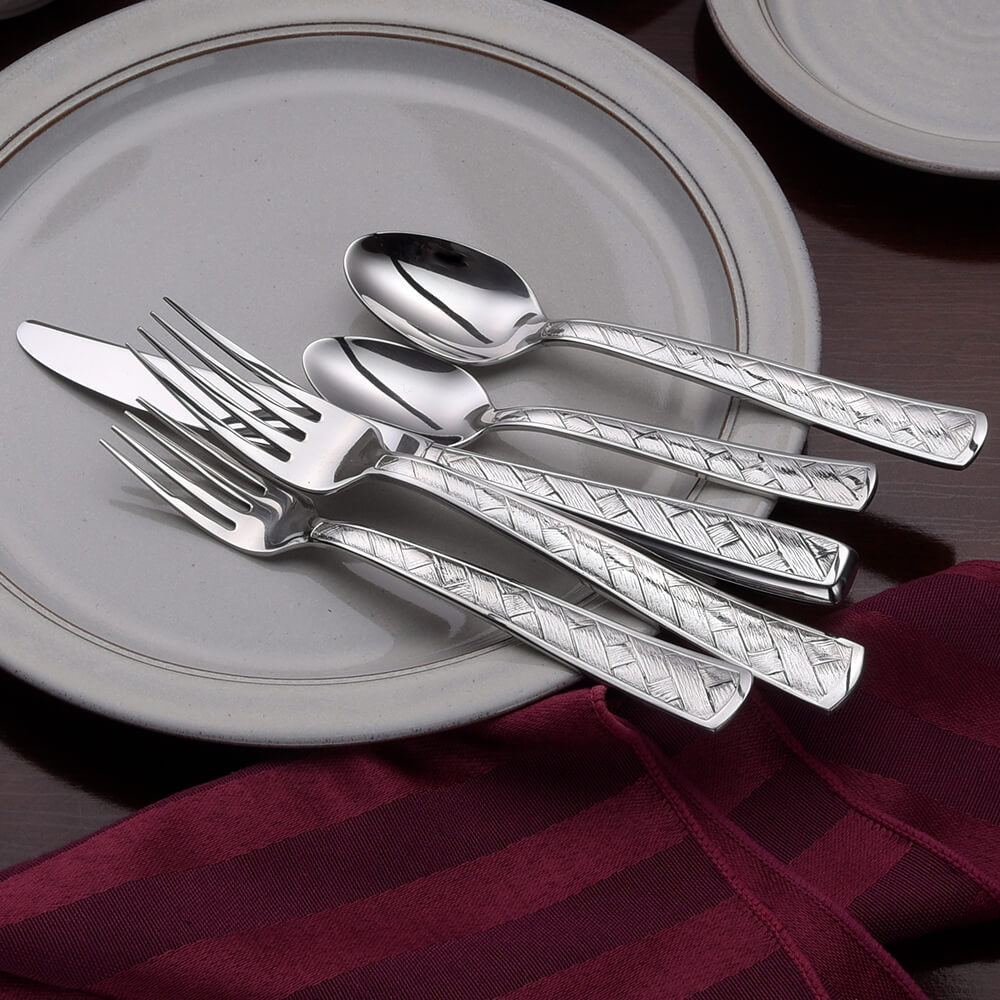 Weave Flatware 20pc Place Setting