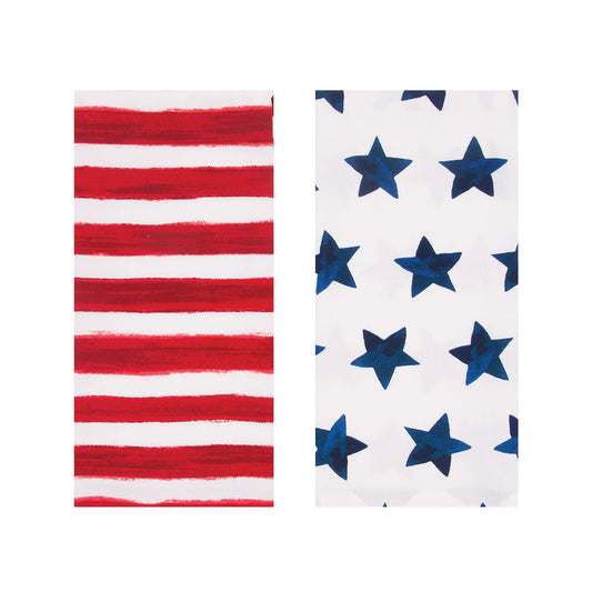 Patriotic God Bless America Kitchen Towel & Bag Gift Set