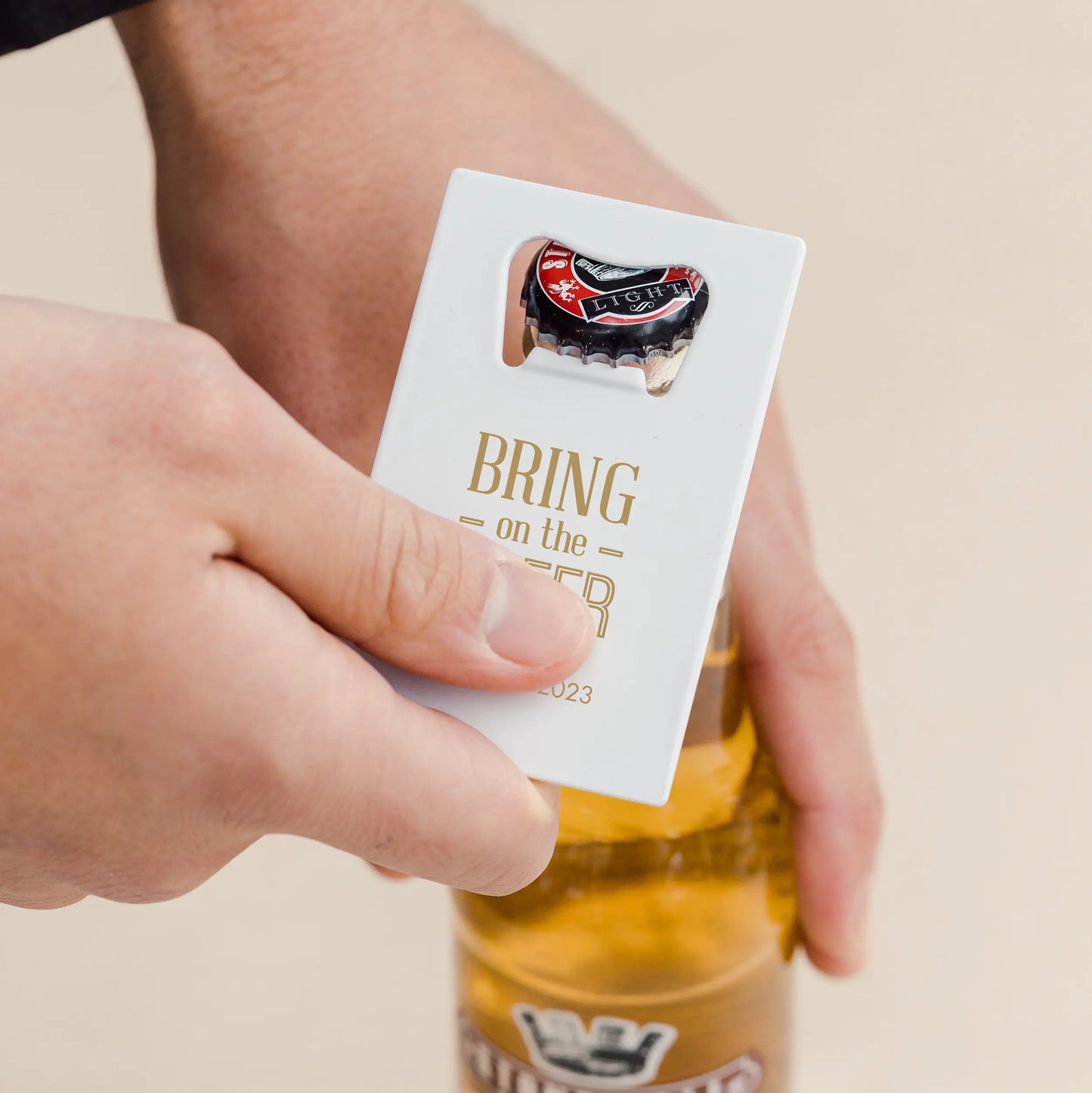 Custom Metal Credit Card Bottle Opener - Wedding - NY Gift Boutique