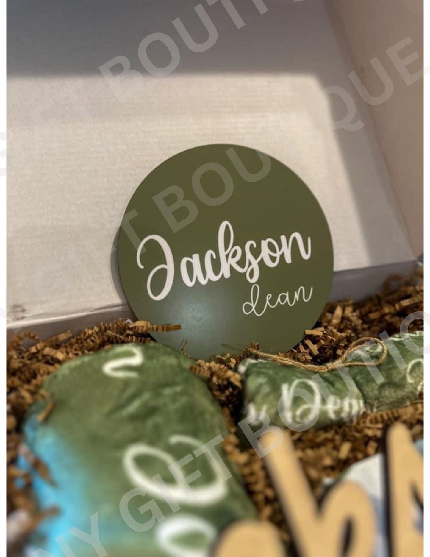 Deluxe Personalized Baby Blanket Gift Set