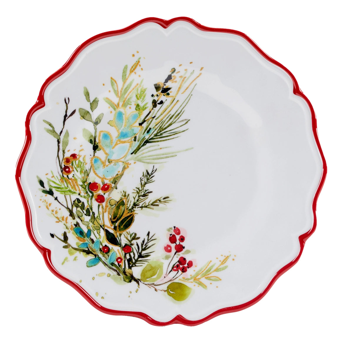 Christmas Gatherings Melamine Salad Plate 9" Set of 12