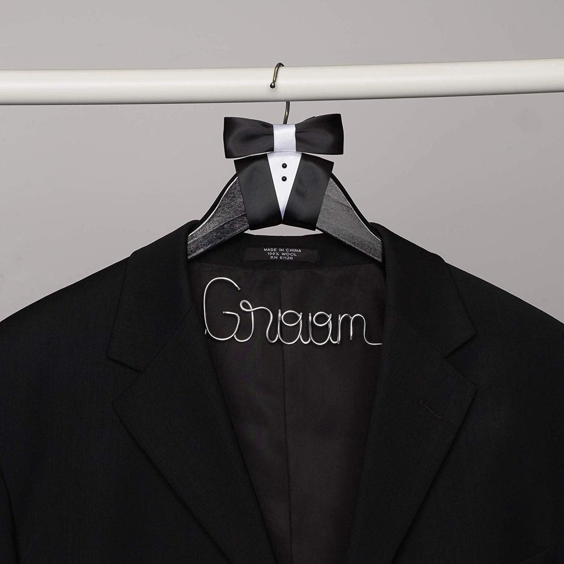 Groom Tux Wedding Hanger