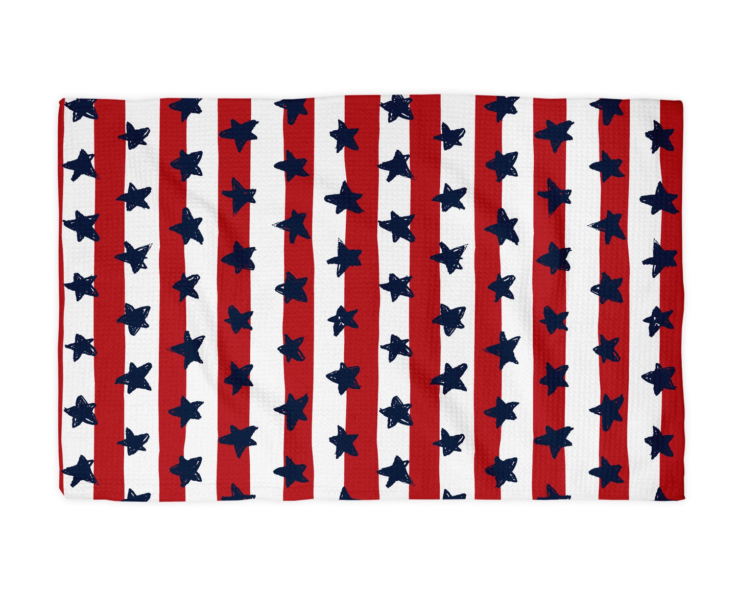 Stars & Stripes Waffle Weave Tea Towel