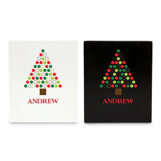 Personalized Stocking Holder with Weighted Base - Whimsical Tree