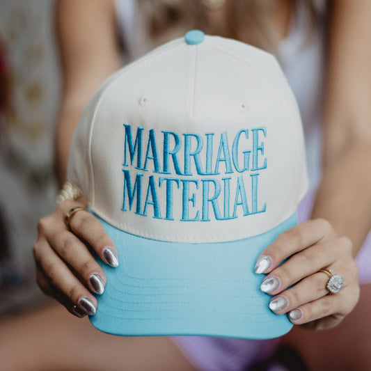 Marriage Material Two-Toned Trucker Hat