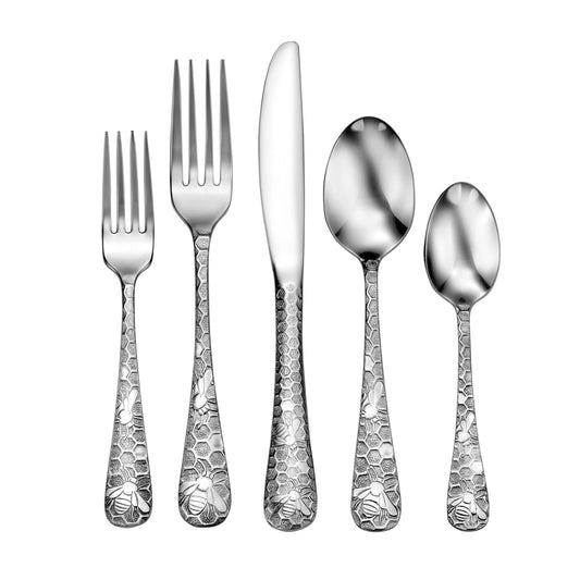 Honey Bee Flatware 40pc Place Setting