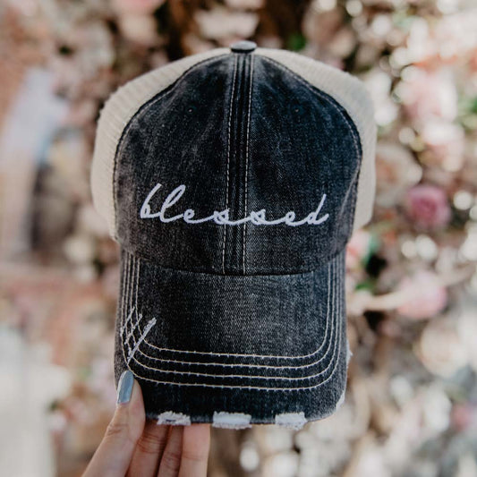 Blessed (Small Cursive) Trucker Hat
