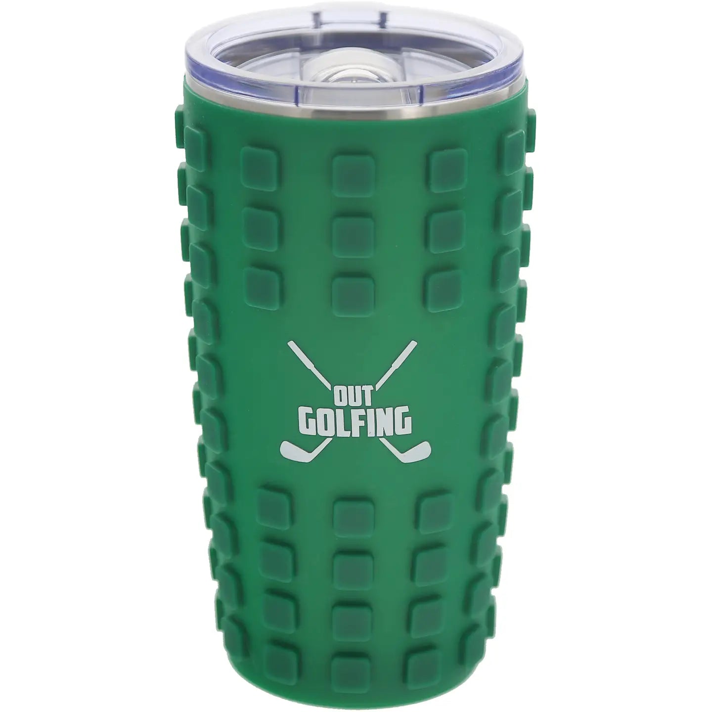 Out Golfing - 20 oz Travel Tumbler with 3D Silicone Wrap
