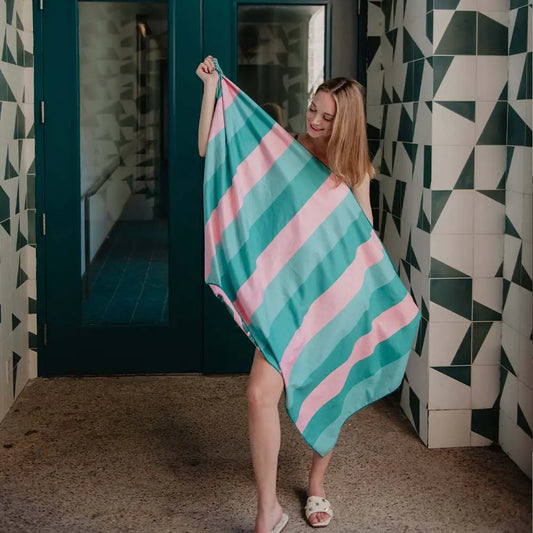 Tropical Leaves Quick Dry Beach Towel