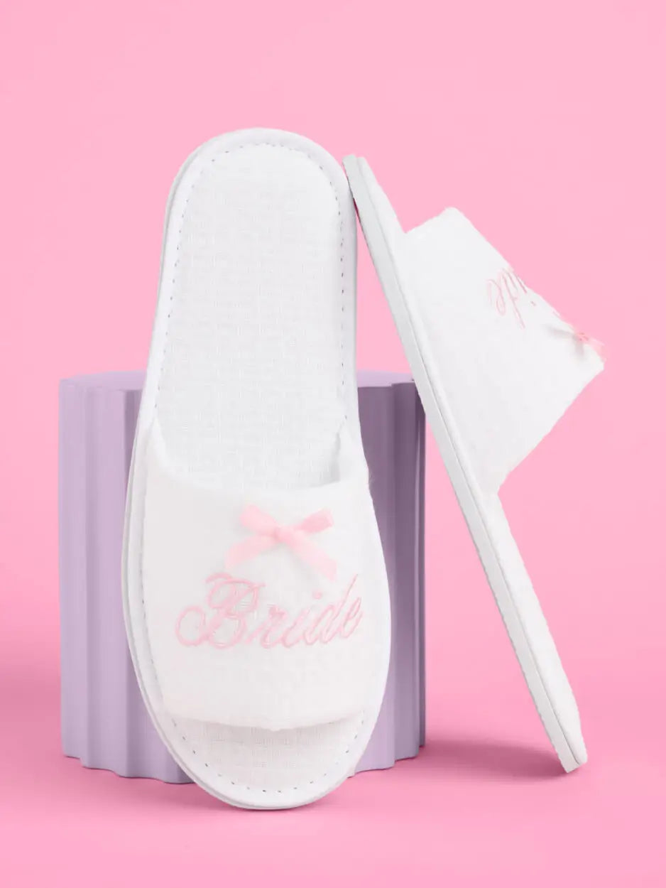 Pampered Bride Waffle Slippers