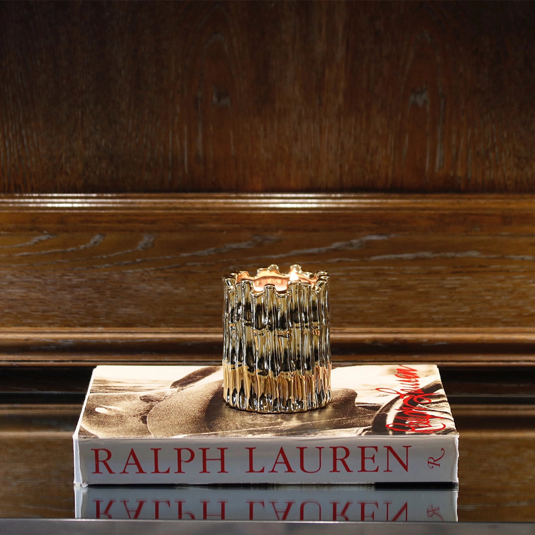 Gold Sagano Bamboo Candle |