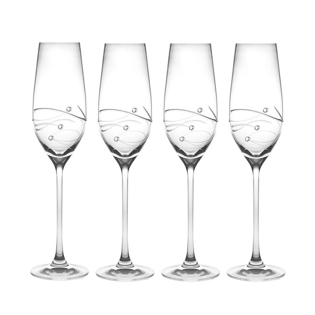 Sparkle Toasting Flutes, 7 oz. Set of 4