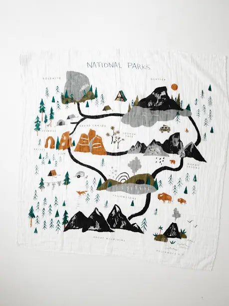Clementine Kids National Parks Muslin Swaddle