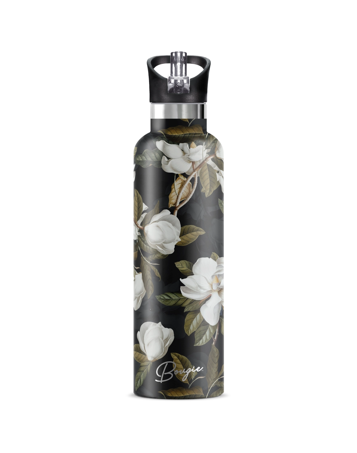 Magnolia | Dark Garden 25 oz Insulated Water Bottle
