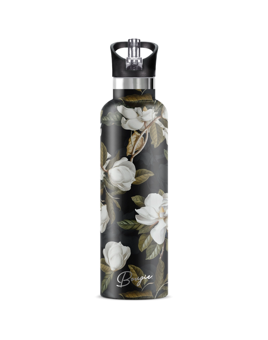Magnolia | Dark Garden 25 oz Insulated Water Bottle