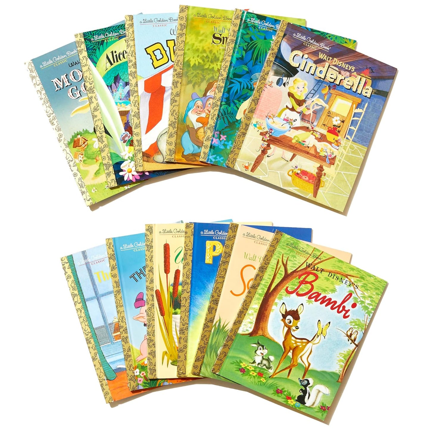 12 beloved Disney Classic Little Golden Books (Boxed Set)