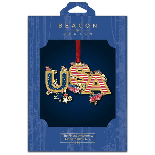 USA Brass Ornament - NY Gift Boutique