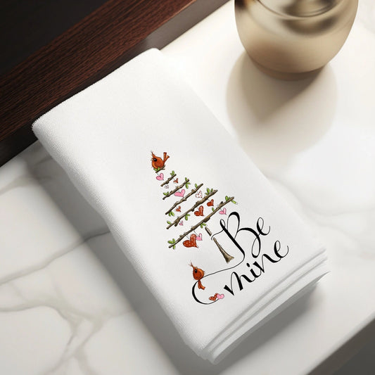 Be Mine Elegant Velour Hand Towel - PreOrder