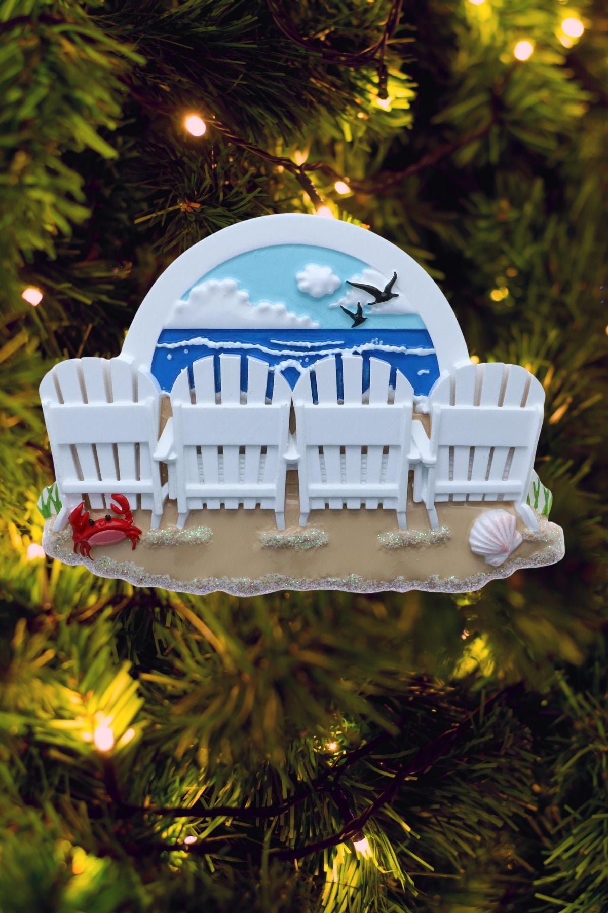 Beach Chair Family Series Personalized Ornament