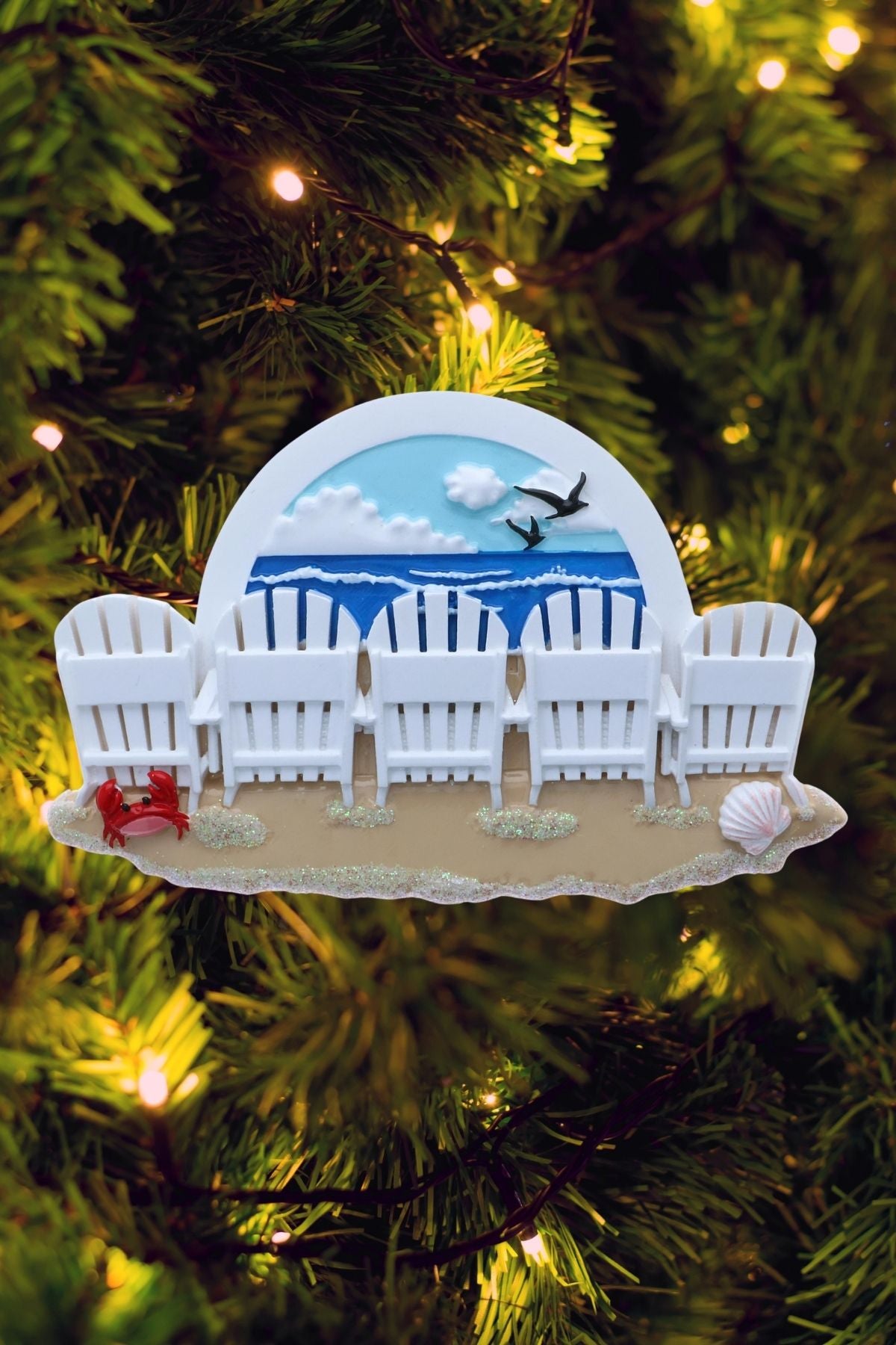Beach Chair Family Series Personalized Ornament