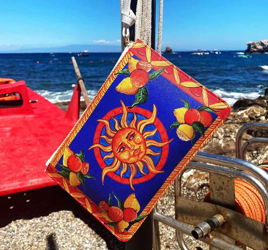 Taormina Blu Clutch Bag - NY Gift Boutique