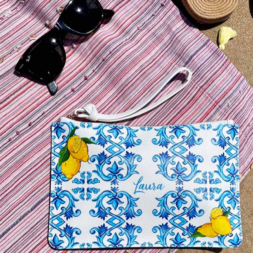 Personalized Capri Clutch Bag