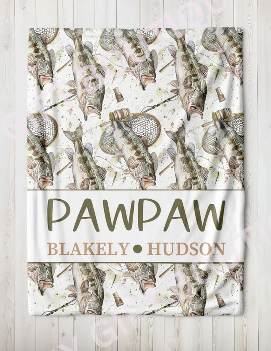 Father's Day Blanket - Fishing