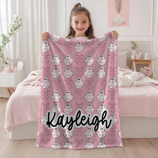 Coquette Ghost Personalized Blanket 50" x 60"