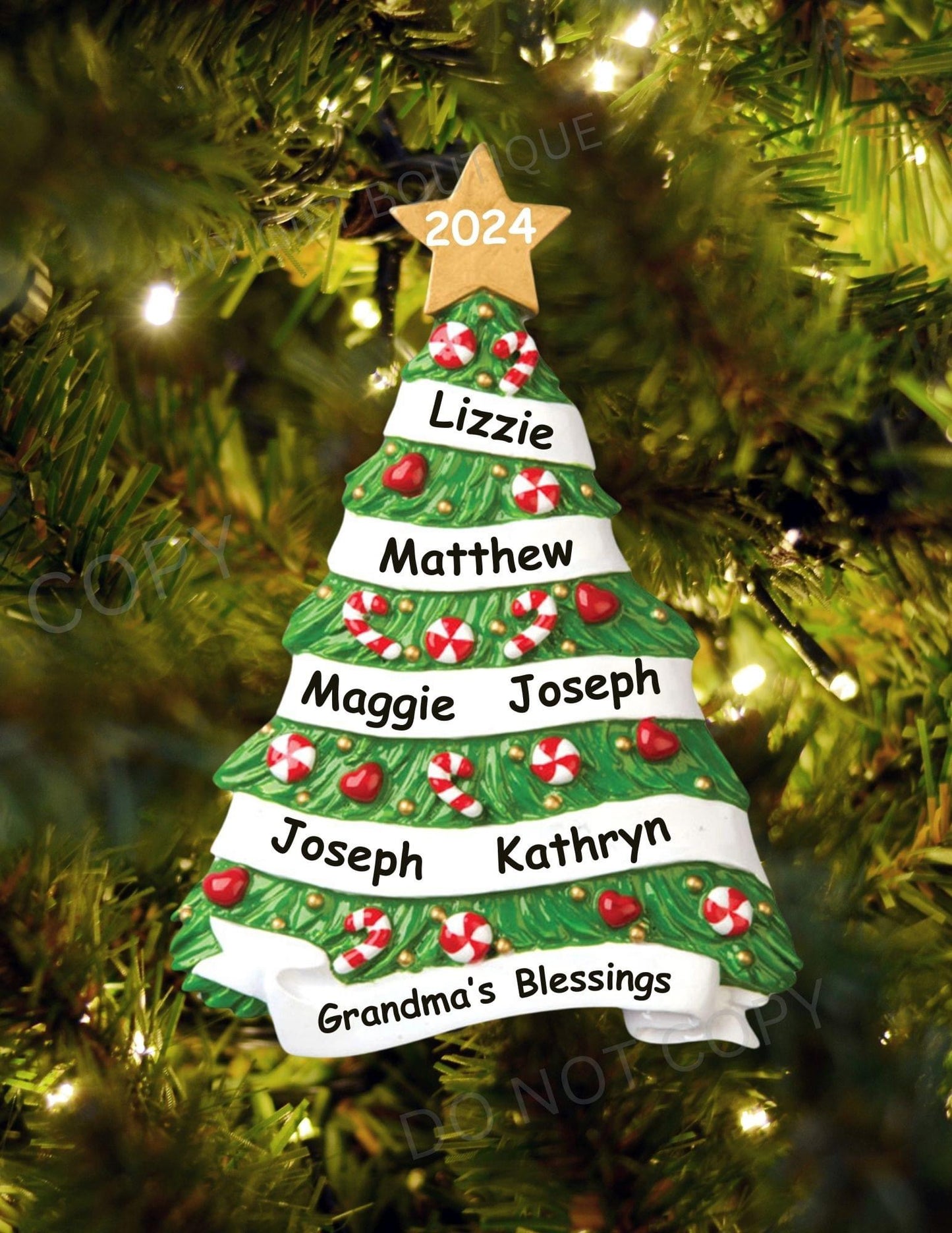 Family Tree Personalized Ornament