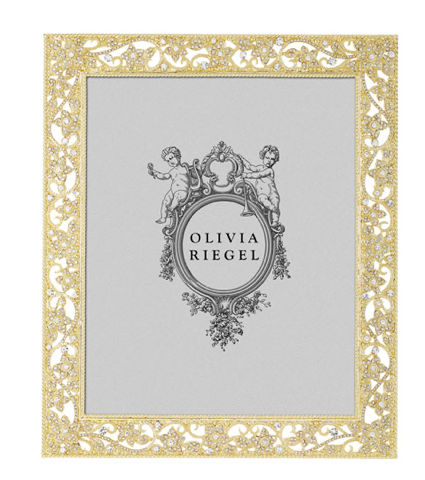 Gold Flora 8" x 10" Frame by Olivia Riegel