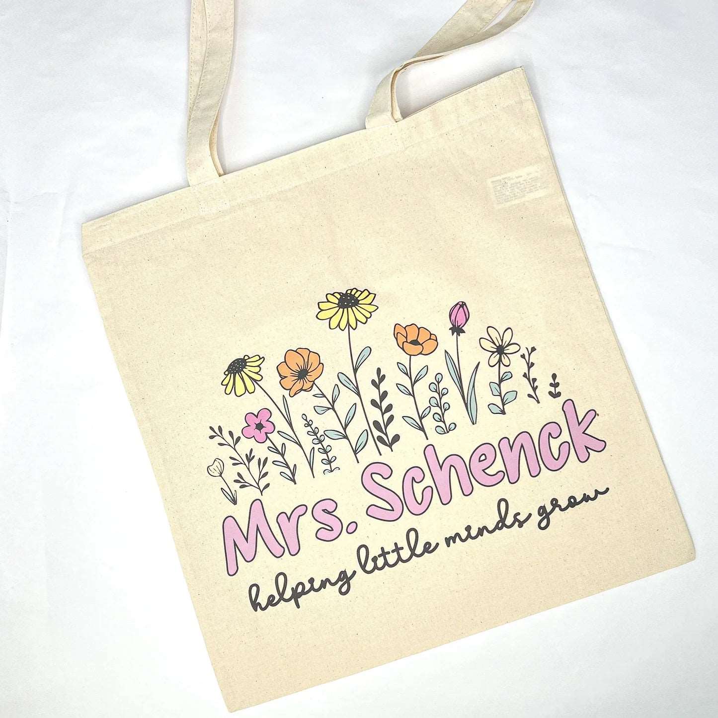Personalized Teacher Tote Bag