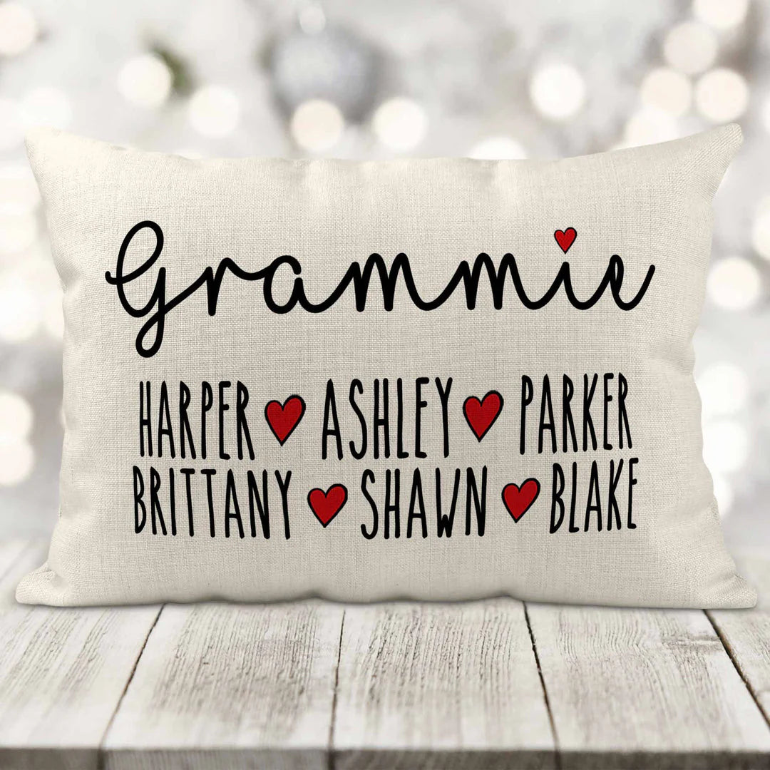 Personalized family pillow hotsell