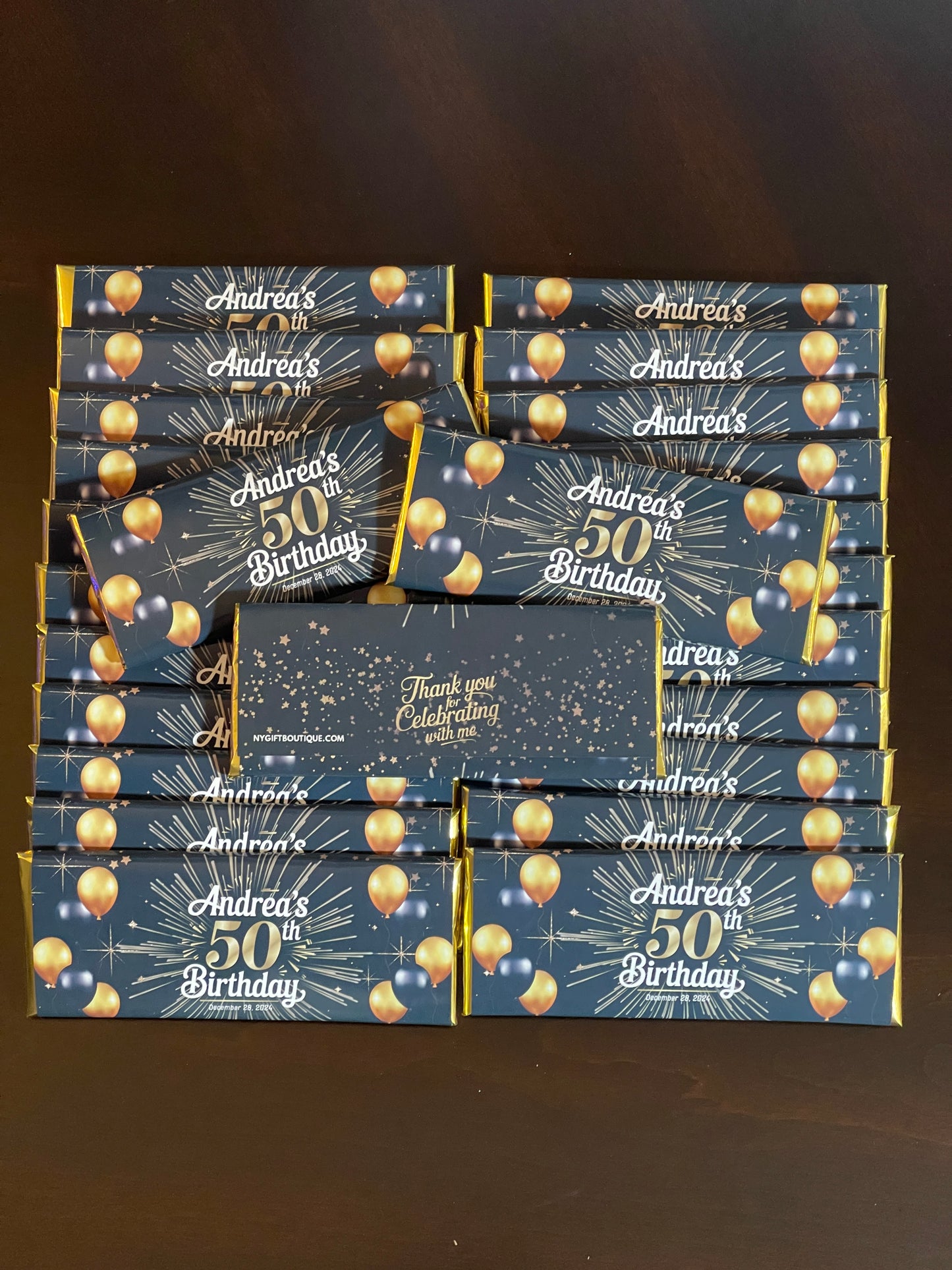 Customized Hershey Chocolate Bars and Wrappers