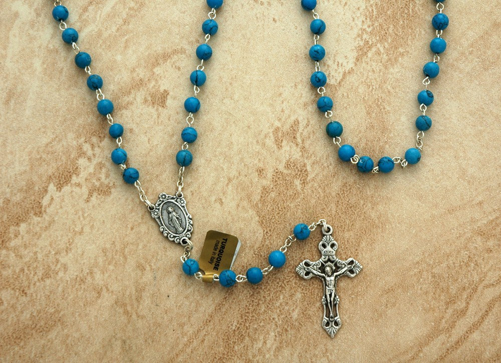 Italian Turquoise Rosary